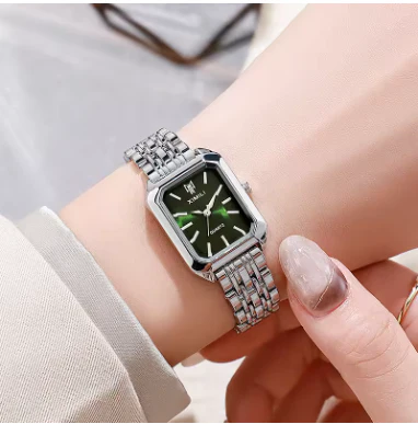 Elegant Square Case Quartz Wristwatch Folding Clasp - Image 8