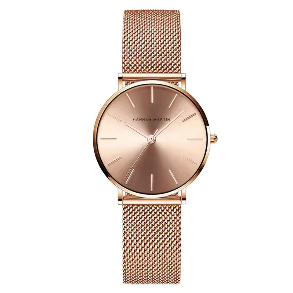 Luxurious Rose Gold Quartz Timepiece Alongside Bracelet - Image 13
