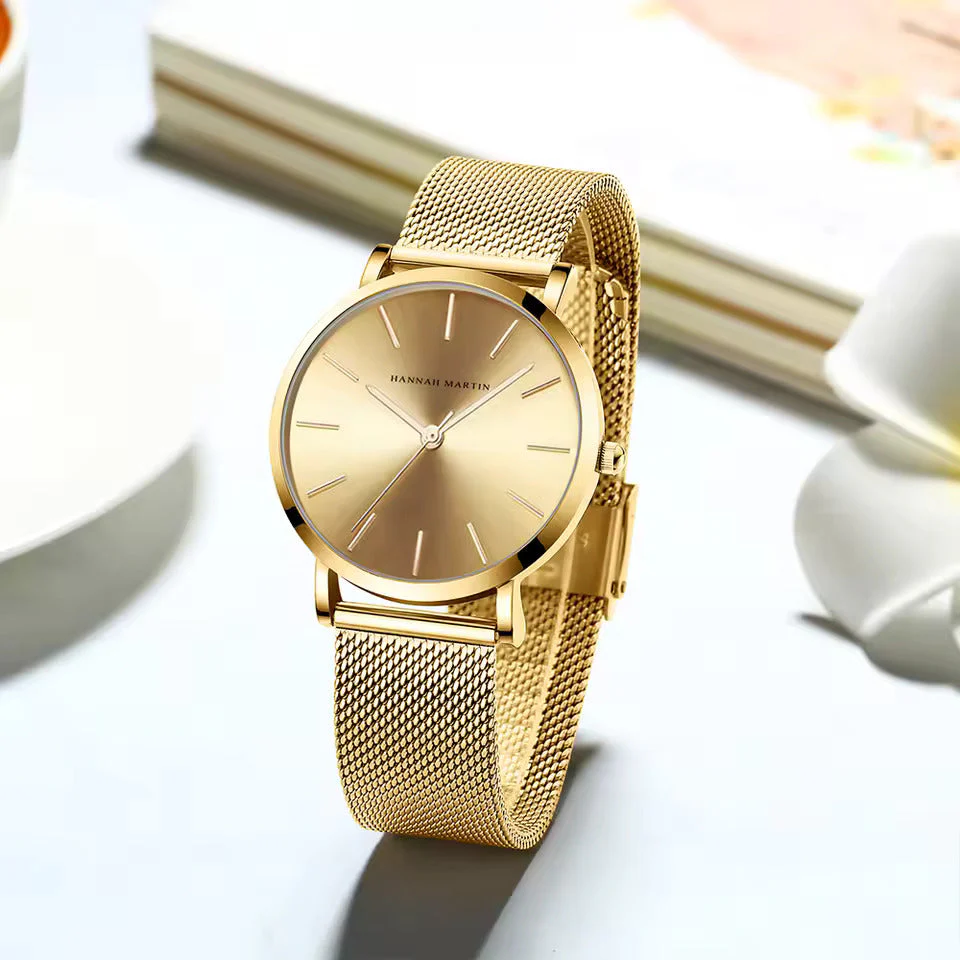 Luxurious Rose Gold Quartz Timepiece Alongside Bracelet - Image 9