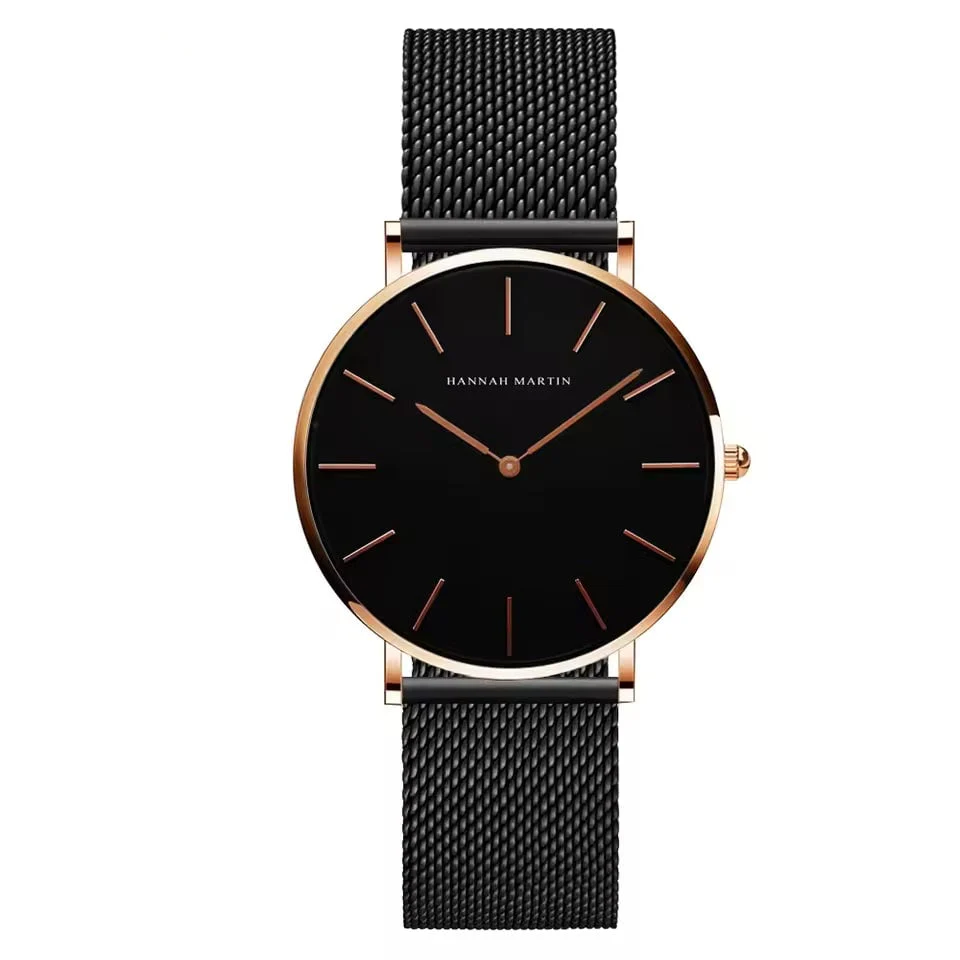 Elegant Rose Gold Wristwatch Featuring Quartz Movement - Image 3