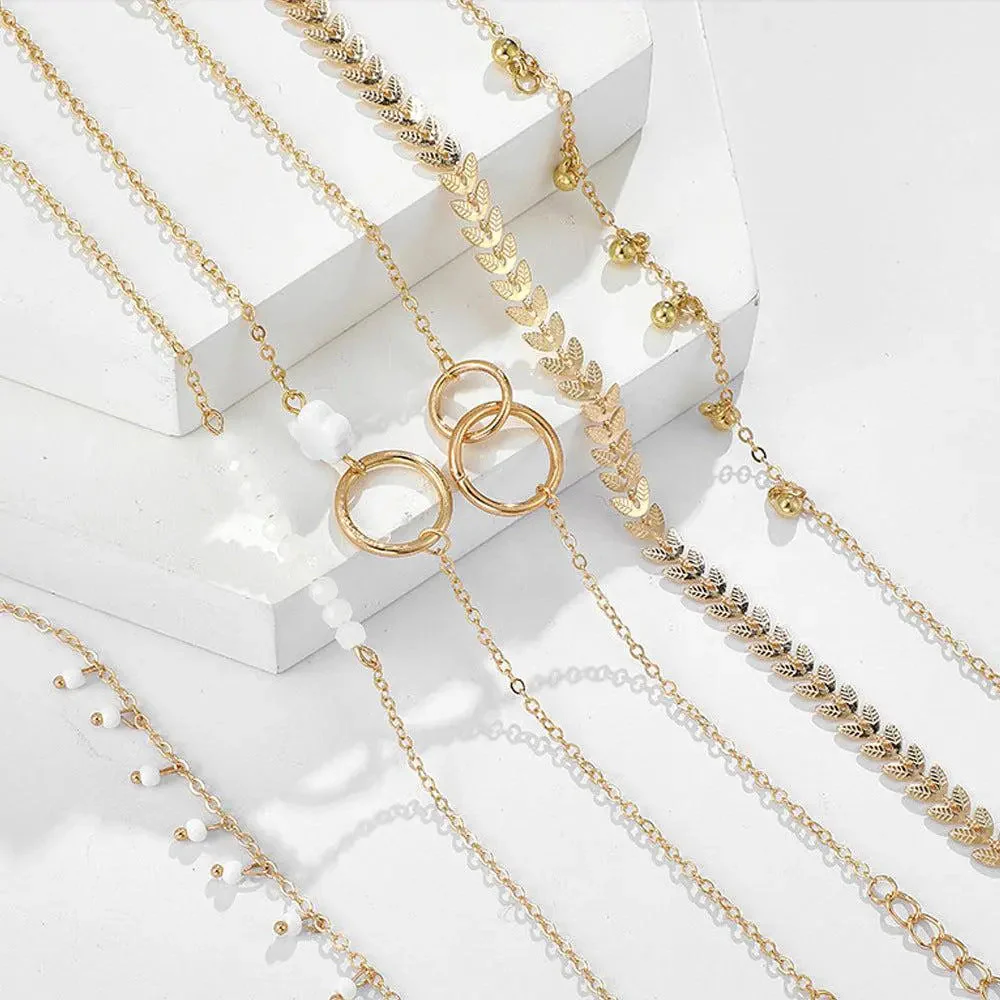 Pack of Boho Bracelets in Gold - Image 3