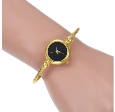 Luxurious Gold Tone Stainless Steel Bracelet Timepiece - Image 7