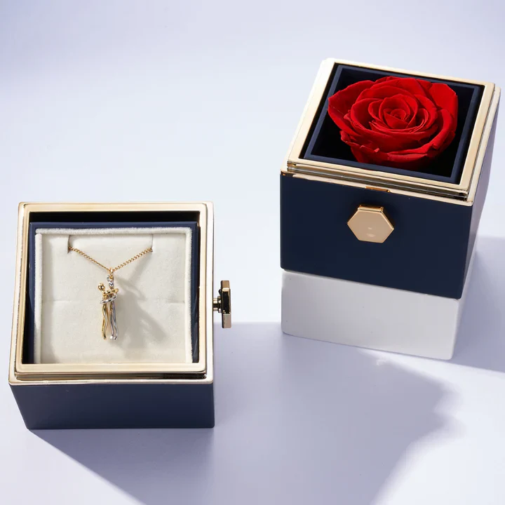 Rose Box & Hug Necklace - Image 3