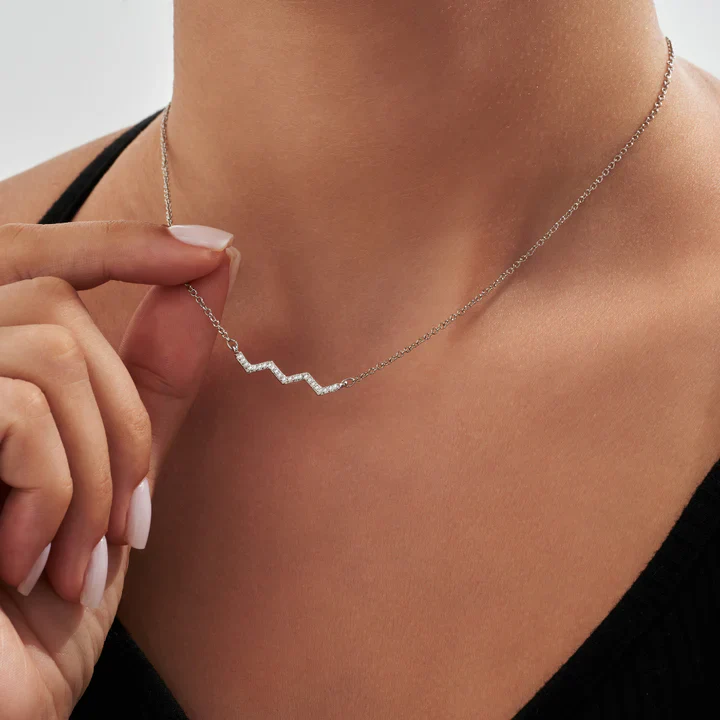 Silver Highs & Lows Necklace - Image 3